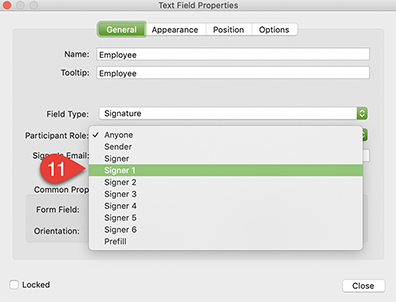 Signer 1 indicator