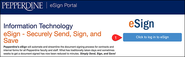 eSign Login indicator